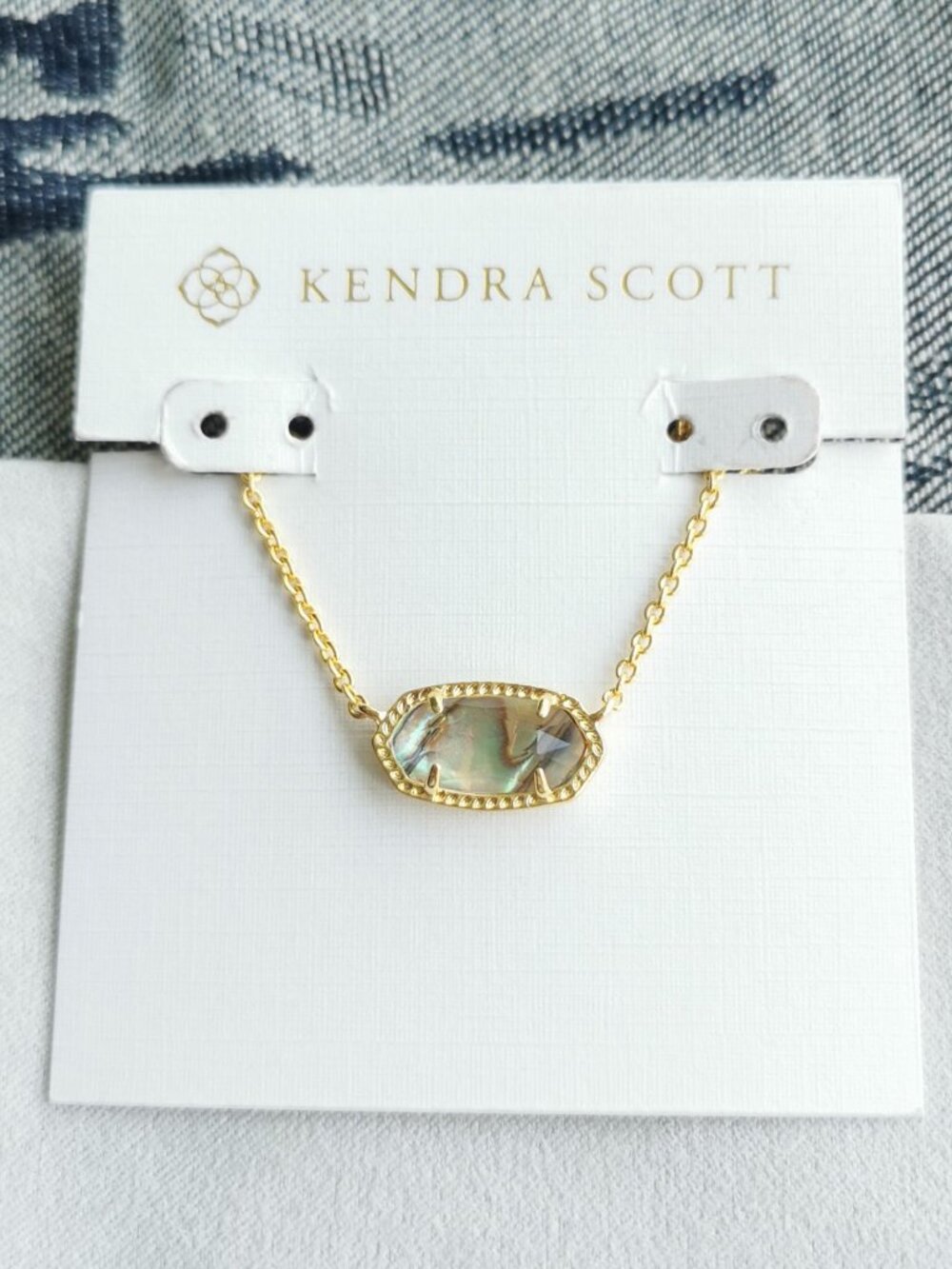 Kendra Scott Abalone Shell Gold Necklace - Elisa
